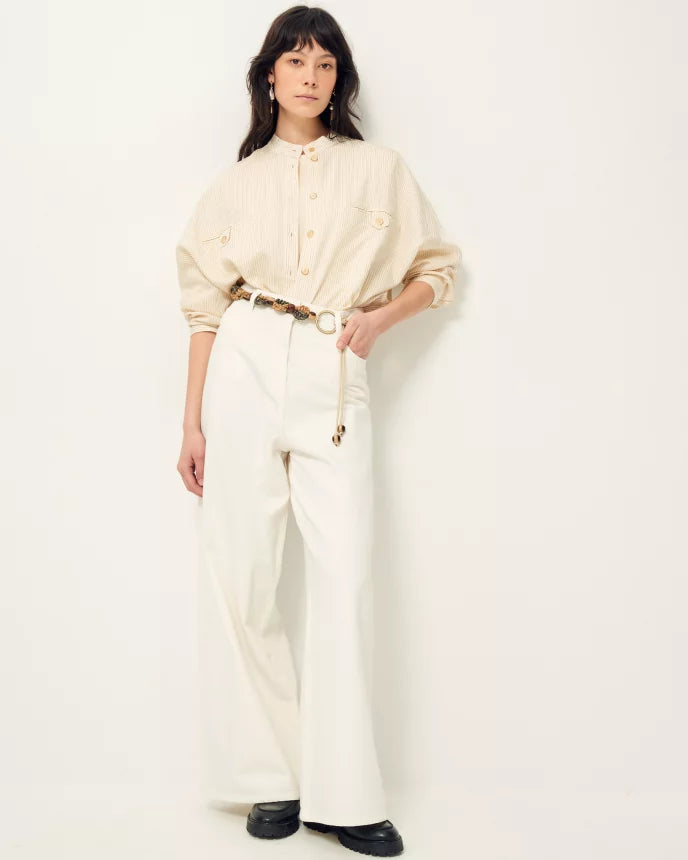 Sessun Orregia Shirt in Whitea