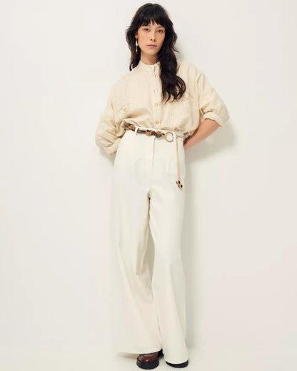 Sessun Orregia Shirt in Whitea