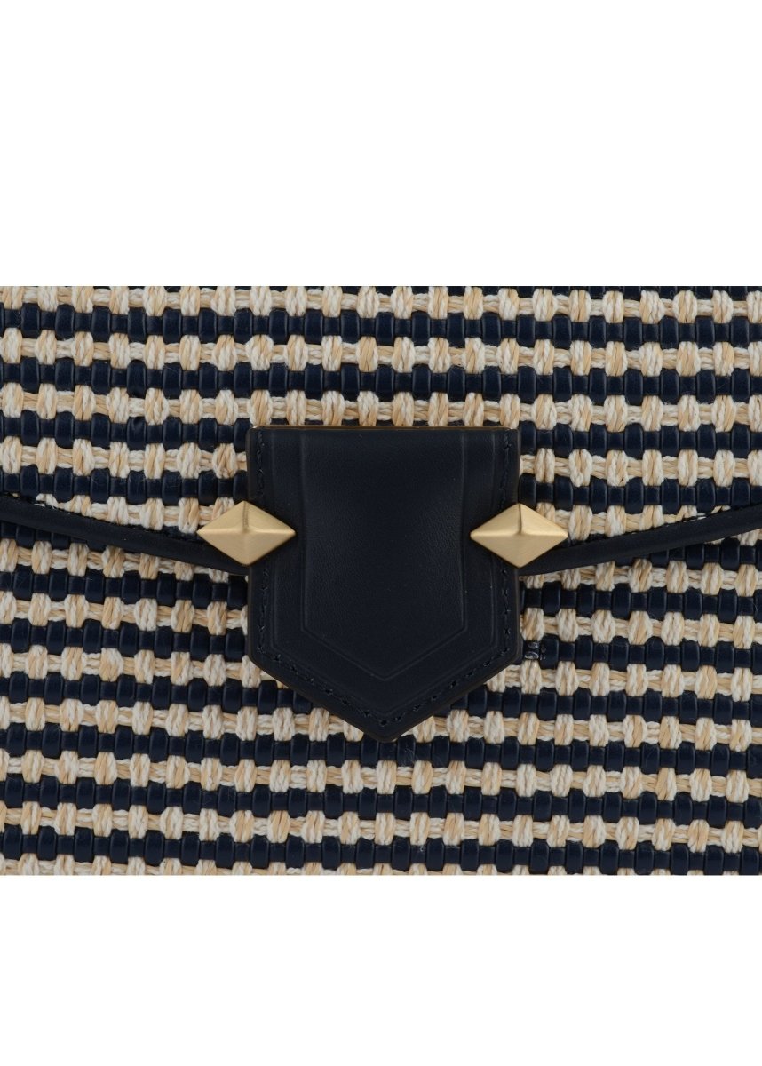 Sevres Braided Shoulder Bag in Navy from POURCHET at Edito Boutique