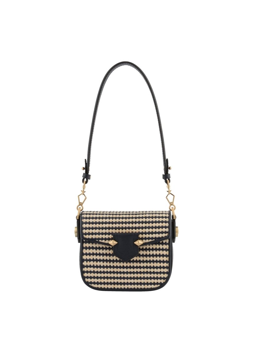 Sevres Braided Shoulder Bag in Navy from POURCHET at Edito Boutique