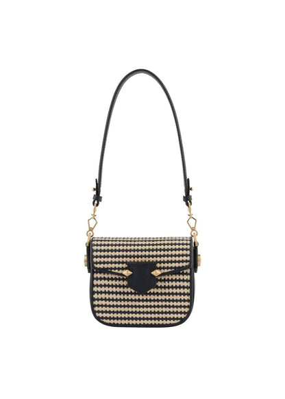 Sevres Braided Shoulder Bag in Navy from POURCHET at Edito Boutique