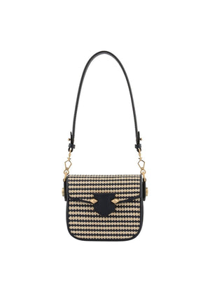 Sevres Braided Shoulder Bag in Navy from POURCHET at Edito Boutique