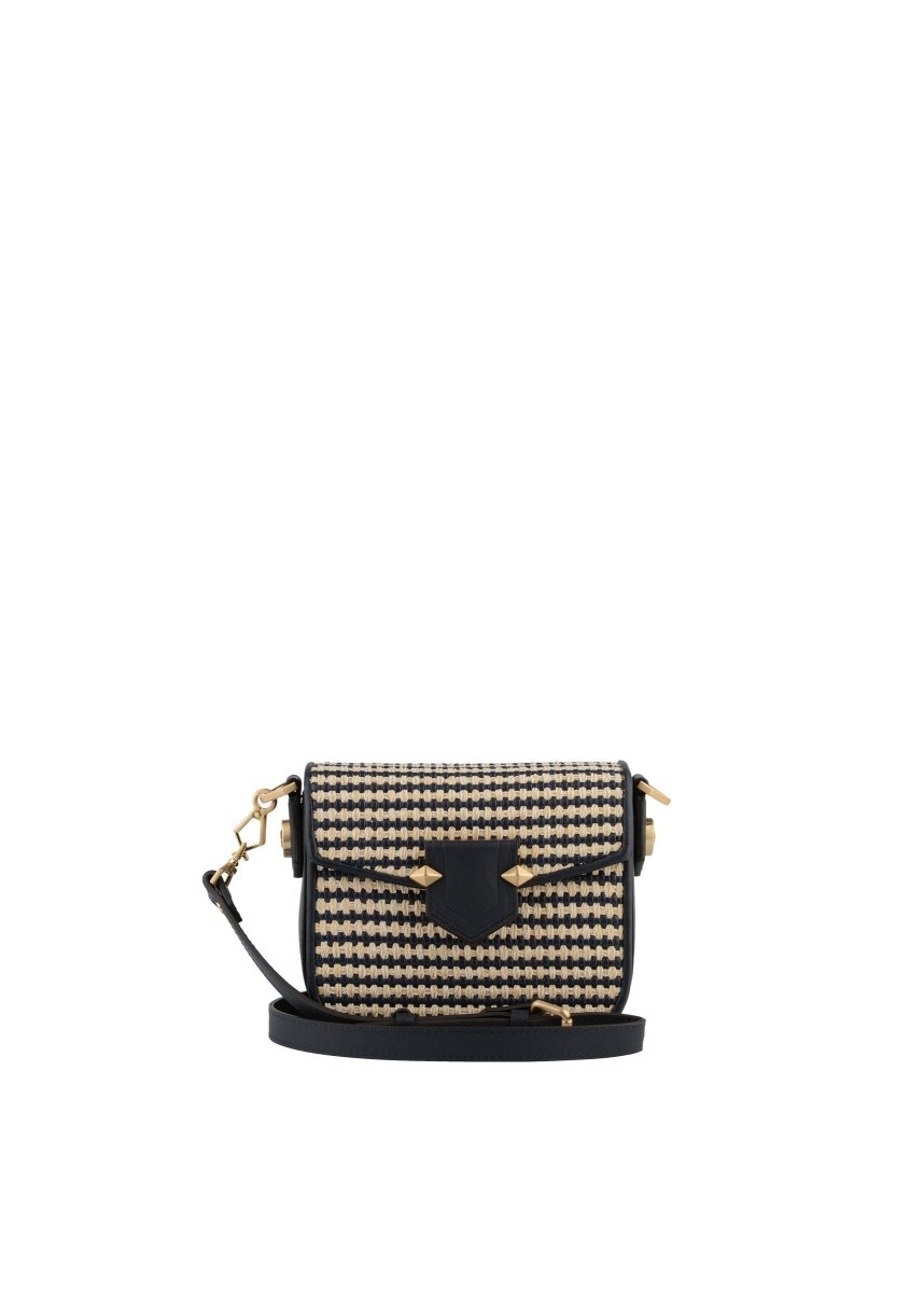 Sevres Braided Shoulder Bag in Navy from POURCHET at Edito Boutique