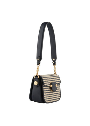 Sevres Braided Shoulder Bag in Navy from POURCHET at Edito Boutique