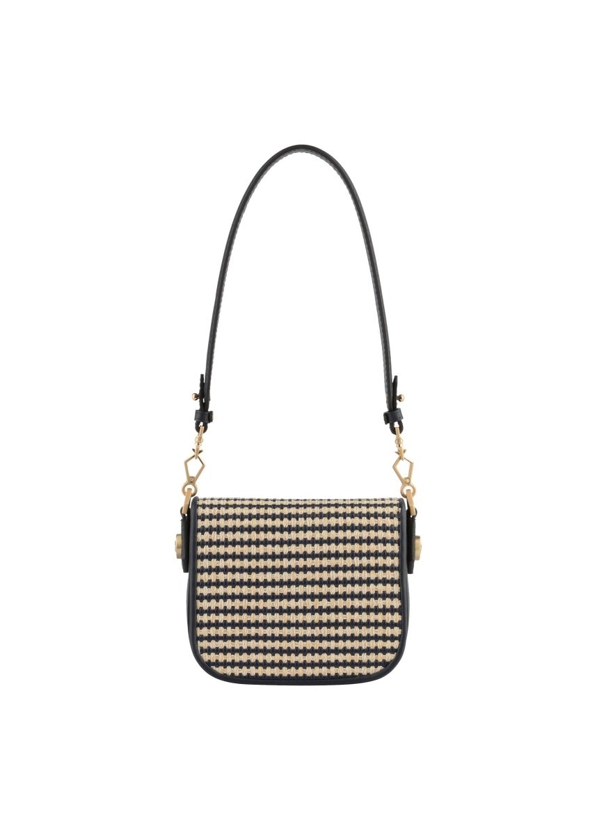 Sevres Braided Shoulder Bag in Navy from POURCHET at Edito Boutique