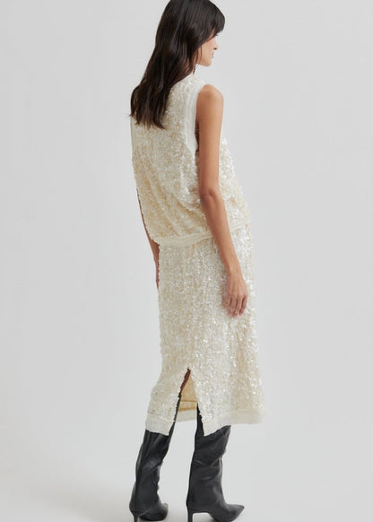 Shiny Top in Tofu from SECOND FEMALE at Edito boutique