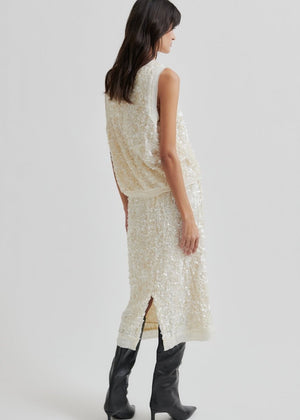 Shiny Top in Tofu from SECOND FEMALE at Edito boutique