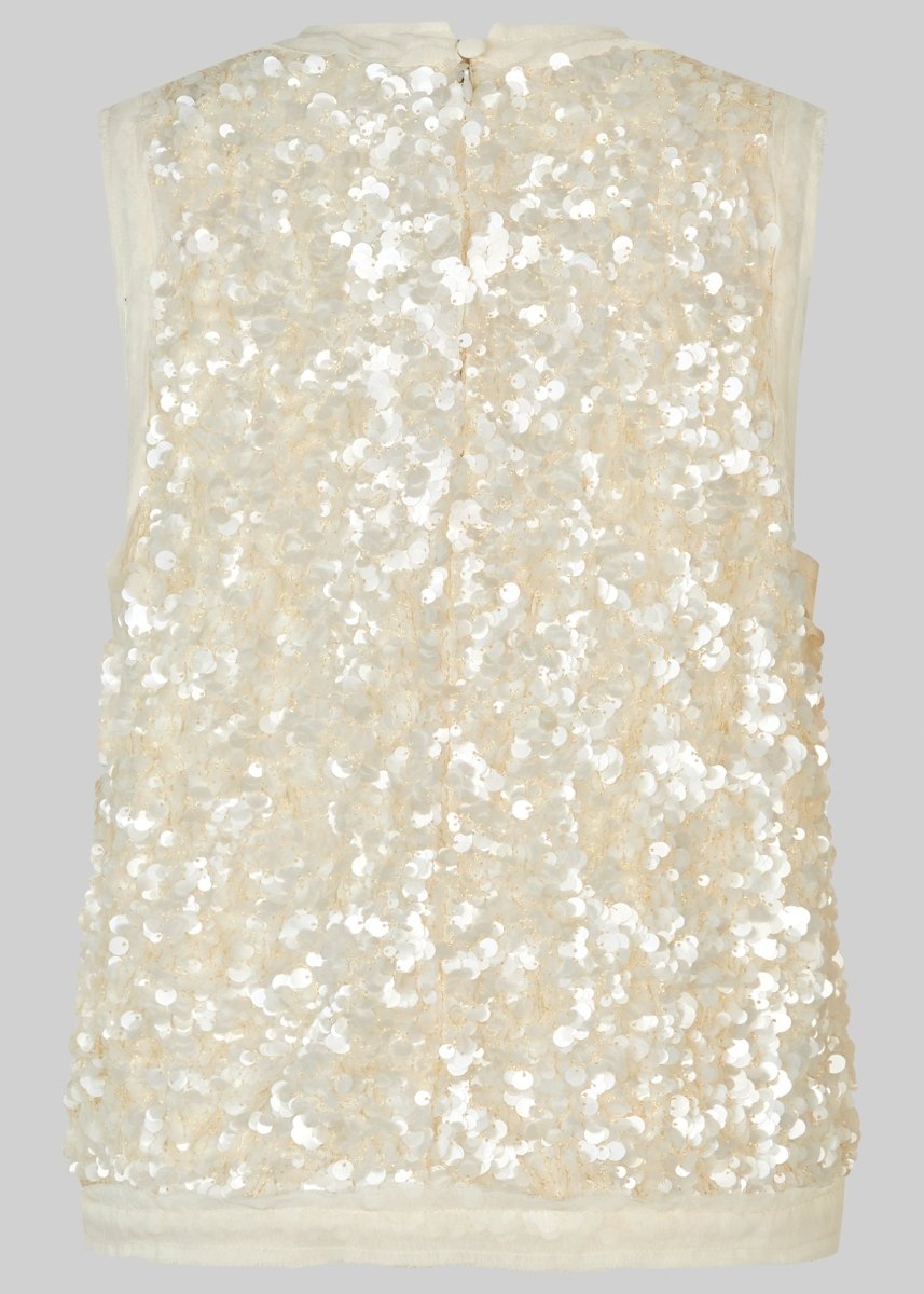 Shiny Top in Tofu from SECOND FEMALE at Edito boutique