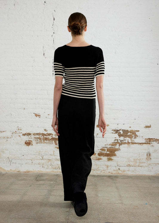 Short Sleeves Sweater in Black from SITA MURT at Edito boutique