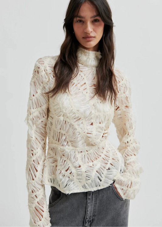 Sibelle Blouse in Jet Stream from SECOND FEMALE at Edito boutique