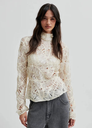 Sibelle Blouse in Jet Stream from SECOND FEMALE at Edito boutique