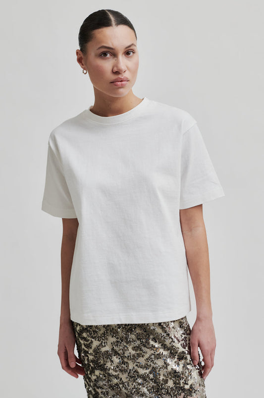 Sila Oversize Tee in White from Second Female