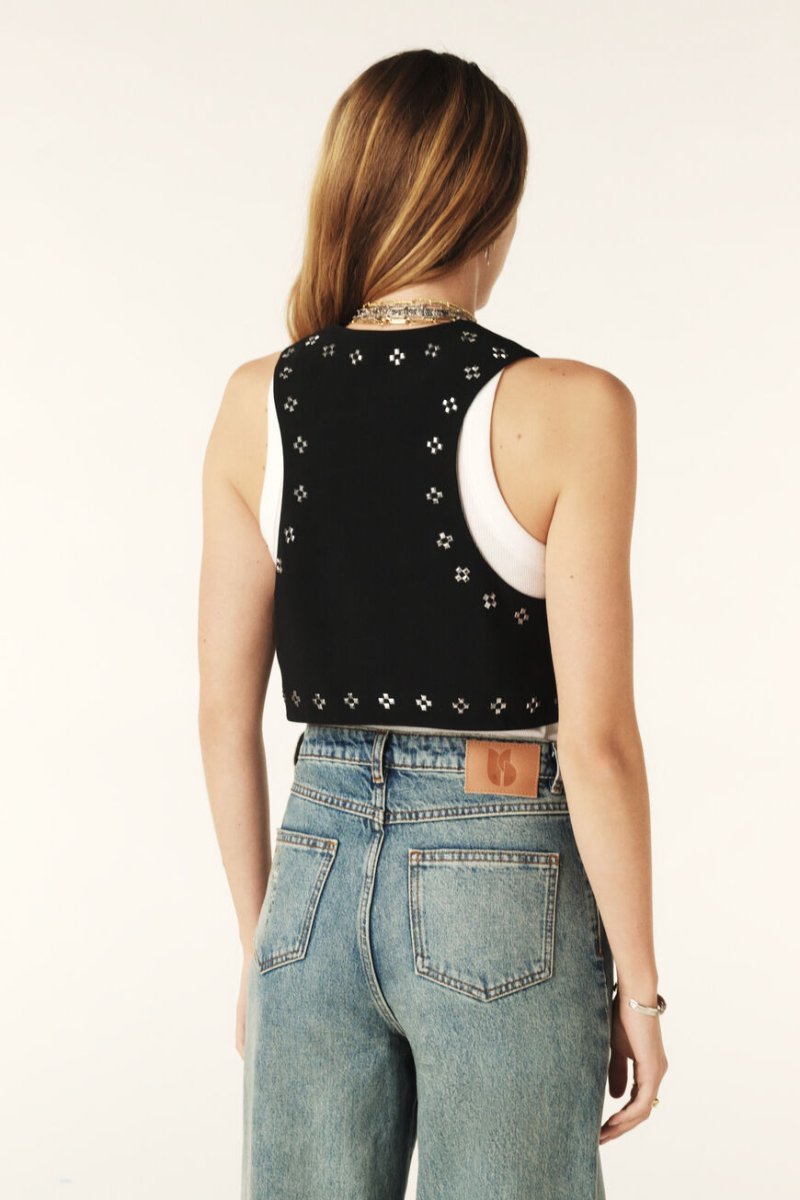 Silvestre Cropped Vest from BA&SH at Edito boutique