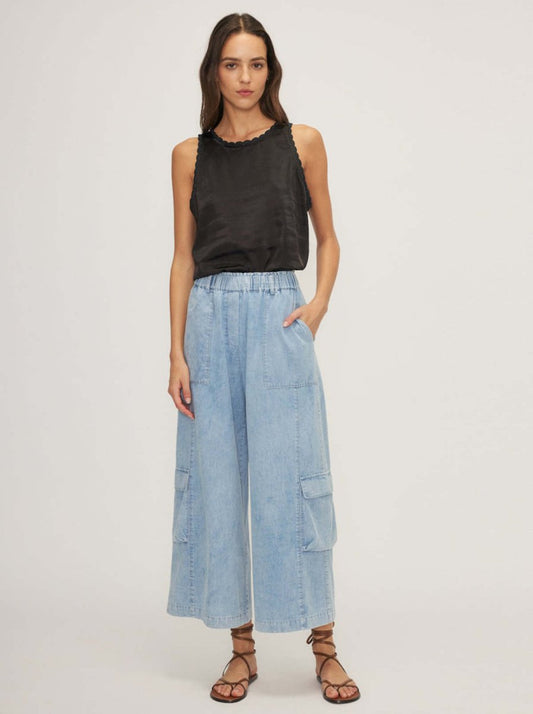 Silvestre Pant in Blue from MELISSA NEPTON at Edito boutique