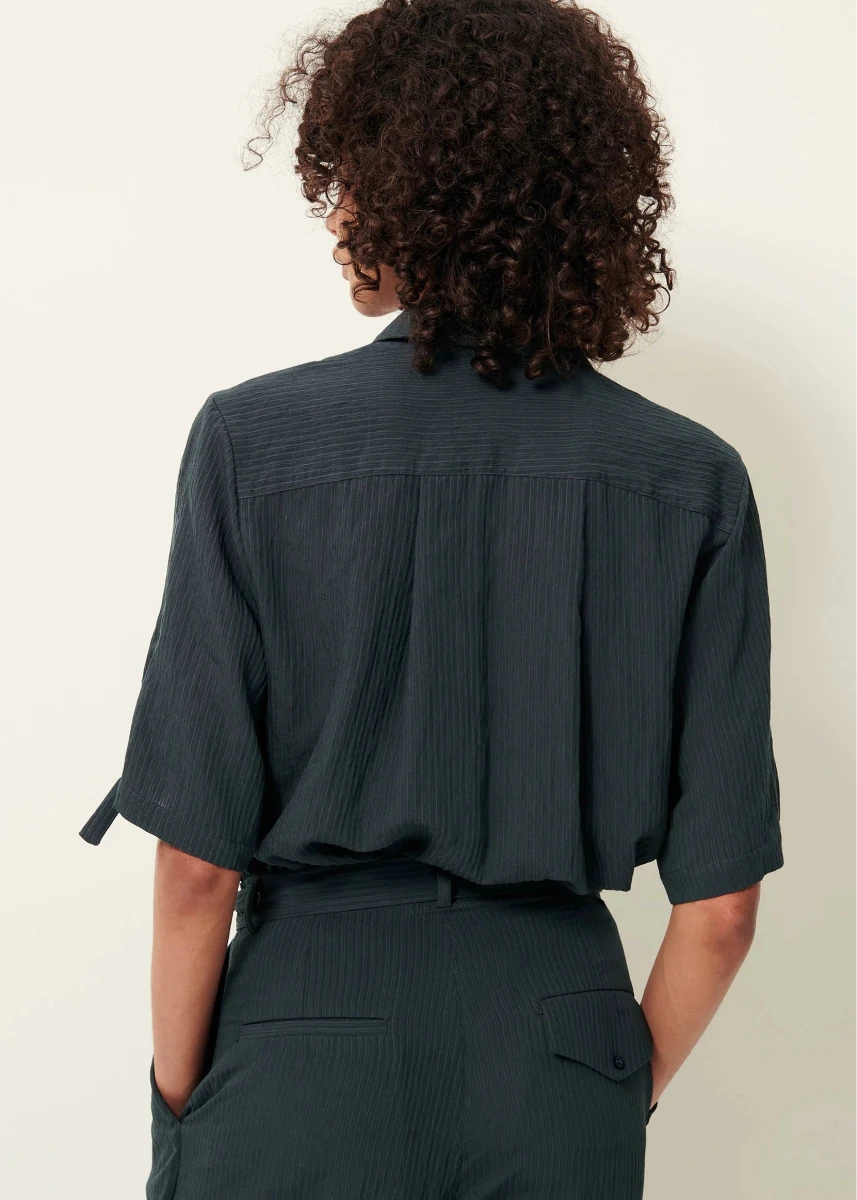 Simonin Shirt in Smoke Green from SESSUN at Edito boutique
