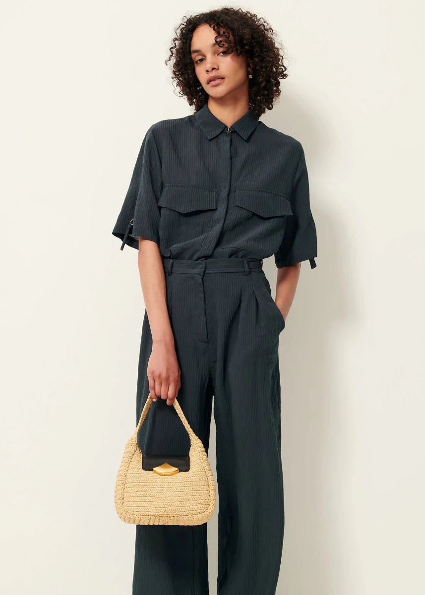 Simonin Shirt in Smoke Green from SESSUN at Edito boutique