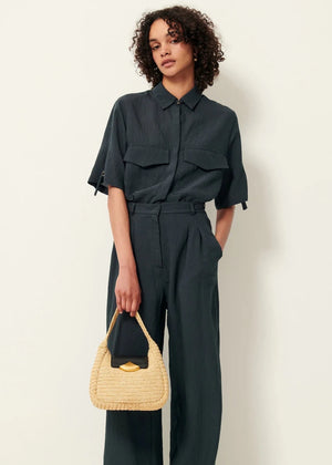 Simonin Shirt in Smoke Green from SESSUN at Edito boutique