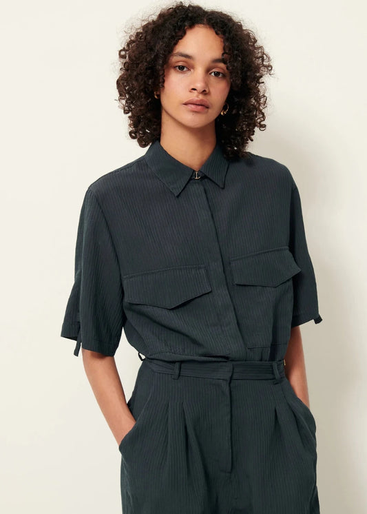 Simonin Shirt in Smoke Green from SESSUN at Edito boutique