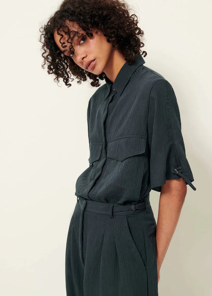 Simonin Shirt in Smoke Green from SESSUN at Edito boutique