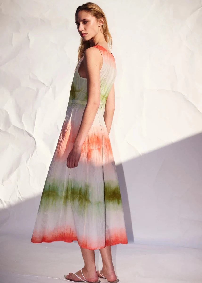Singlet Zip Midi Dress in Citrus from LUUDA at Edito Boutique