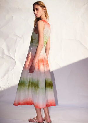 Singlet Zip Midi Dress in Citrus from LUUDA at Edito Boutique