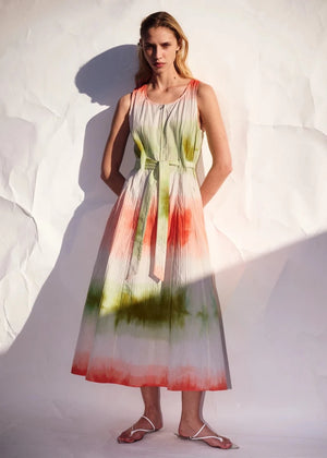 Singlet Zip Midi Dress in Citrus from LUUDA at Edito Boutique