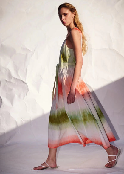 Singlet Zip Midi Dress in Citrus from LUUDA at Edito Boutique