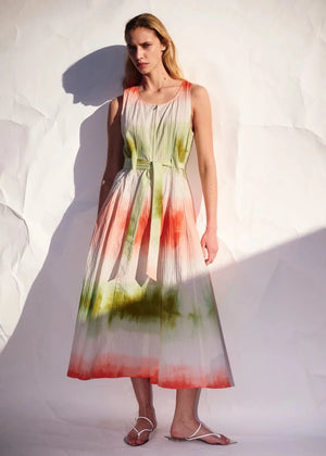Singlet Zip Midi Dress in Citrus from LUUDA at Edito Boutique