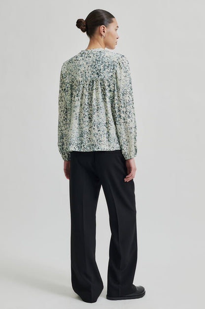 Sisal Blouse in Slate Green from SECOND FEMALE at Edito boutique