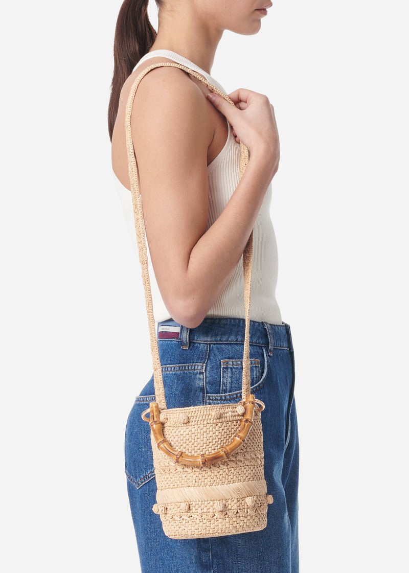 Small Bucket Raffia Bag from VANESSA BRUNO at Edito Boutique