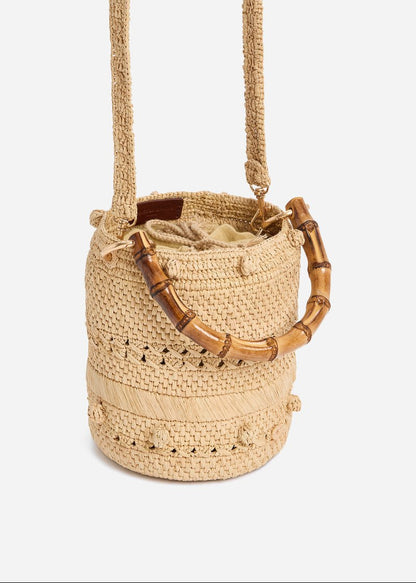 Small Bucket Raffia Bag from VANESSA BRUNO at Edito Boutique