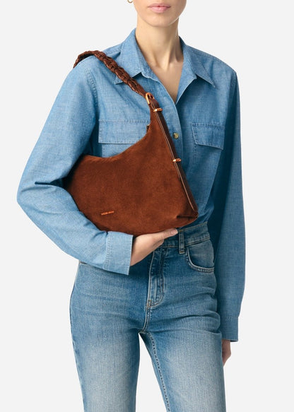 Small Jess Hobo Bag in Cognac from VANESSA BRUNO at Edito Boutique