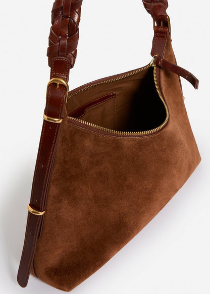 Small Jess Hobo Bag in Cognac from VANESSA BRUNO at Edito Boutique