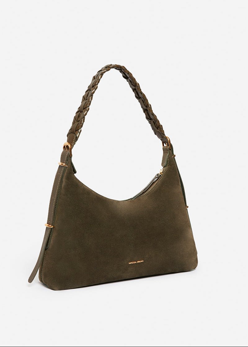 Small Jess Hobo Bag in Khaki from VANESSA BRUNO at Edito Boutique