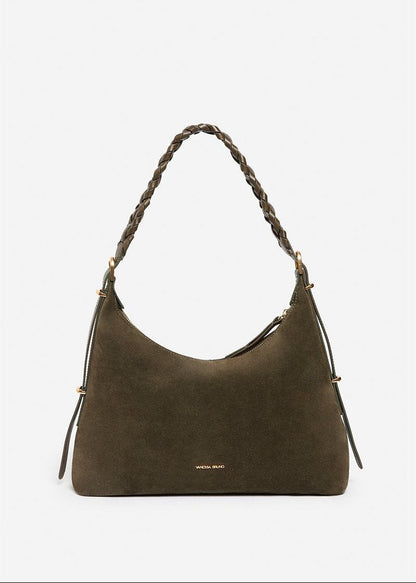 Small Jess Hobo Bag in Khaki from VANESSA BRUNO at Edito Boutique