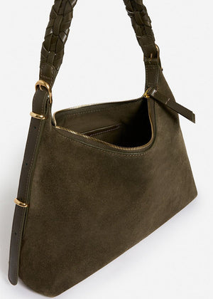 Small Jess Hobo Bag in Khaki from VANESSA BRUNO at Edito Boutique