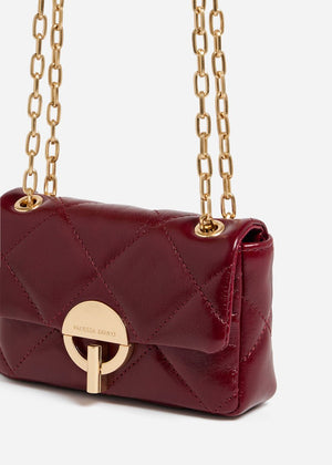 Small Moon Bag in Cherry from VANESSA BRUNO at Edito Boutique