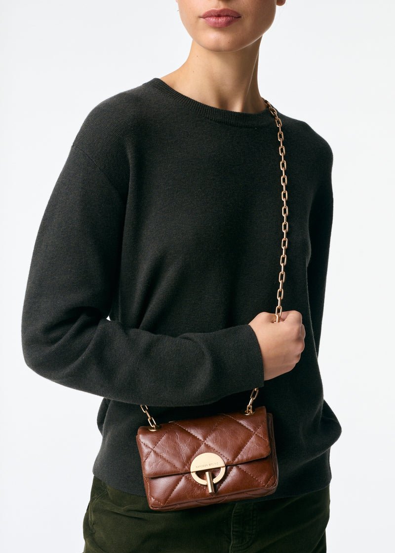 Small Moon Bag in Havana from VANESSA BRUNO at Edito Boutique