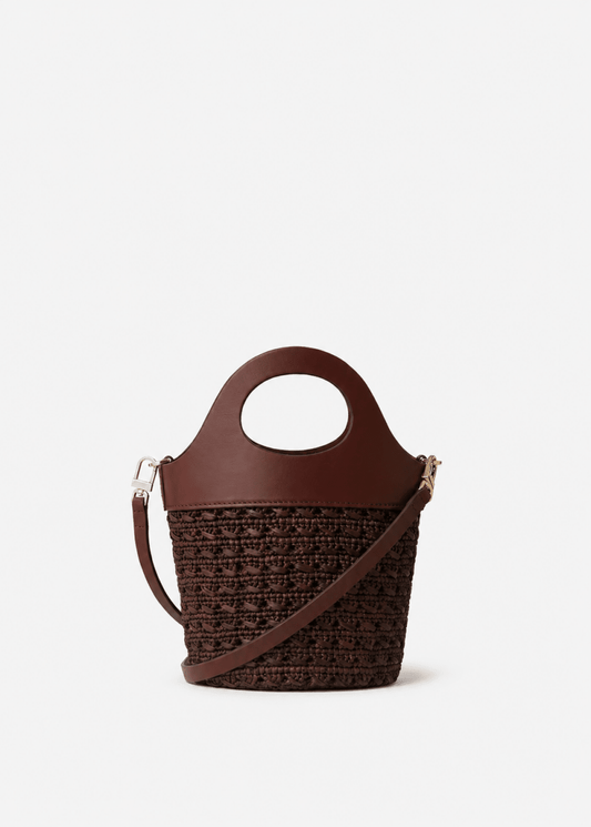 Small Pauline Bucket in Coffee from KALOES at Edito Boutique