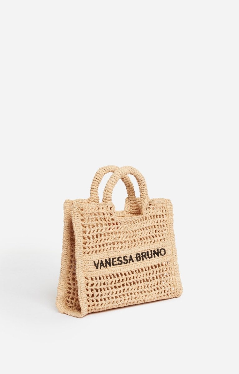 Small Raffia Basket in Natural from VANESSA BRUNO at Edito boutique