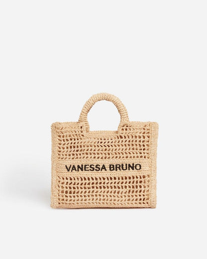 Small Raffia Basket in Natural from VANESSA BRUNO at Edito boutique