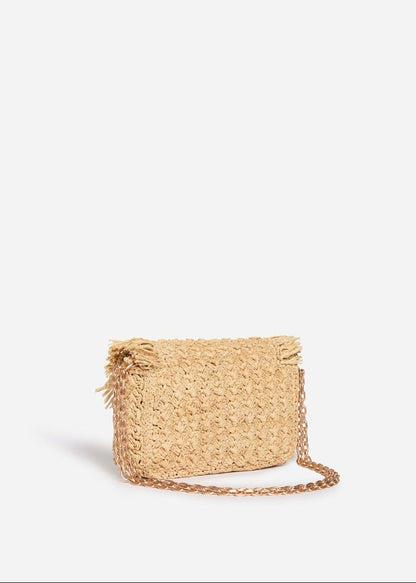 Small Raffia Moon Bag from VANESSA BRUNO at Edito Boutique