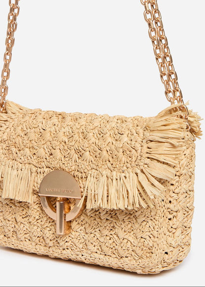 Small Raffia Moon Bag in Raffia from VANESSA BRUNO at Edito boutique