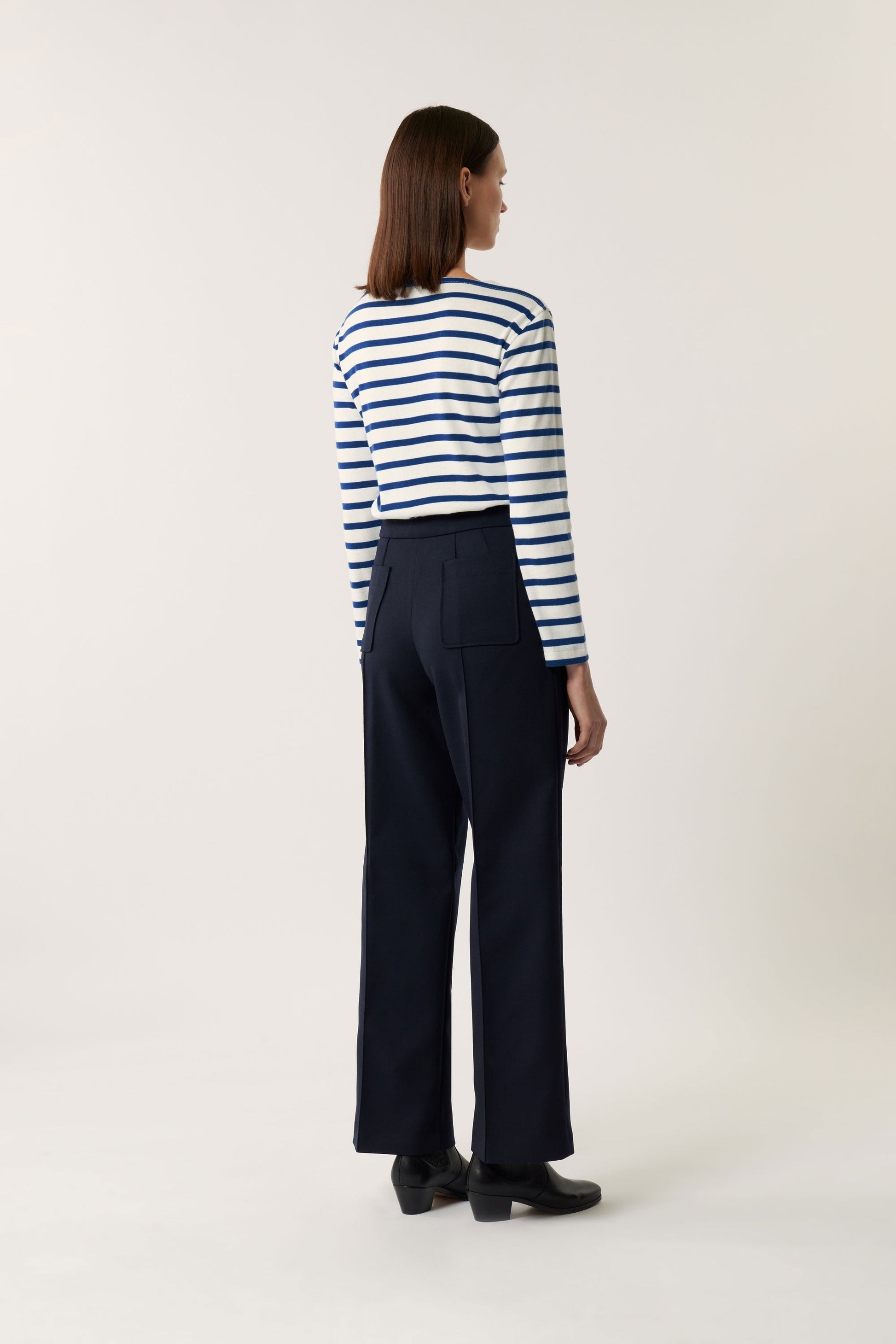 Soeur Katy Tee-Shirt White/Navy stripe