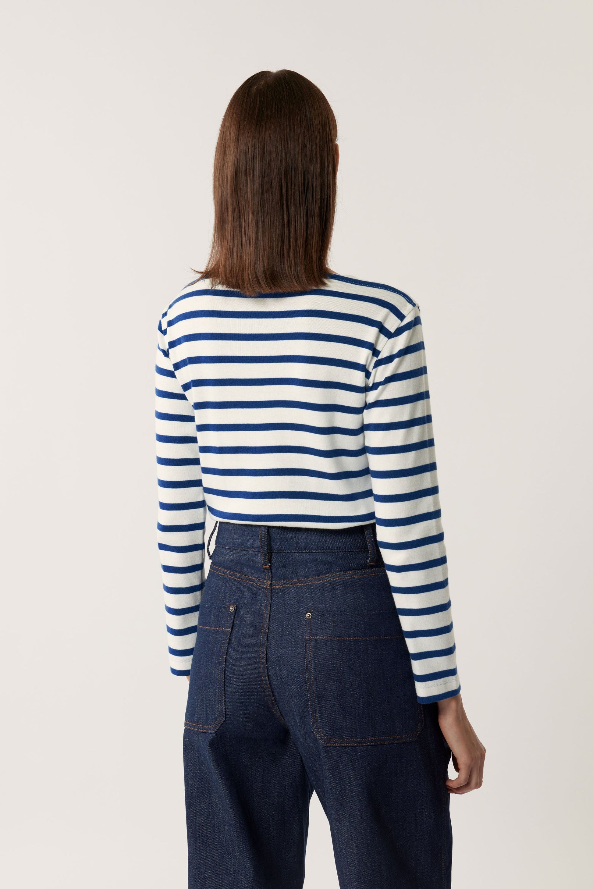 Soeur Katy Tee-Shirt White/Navy stripe