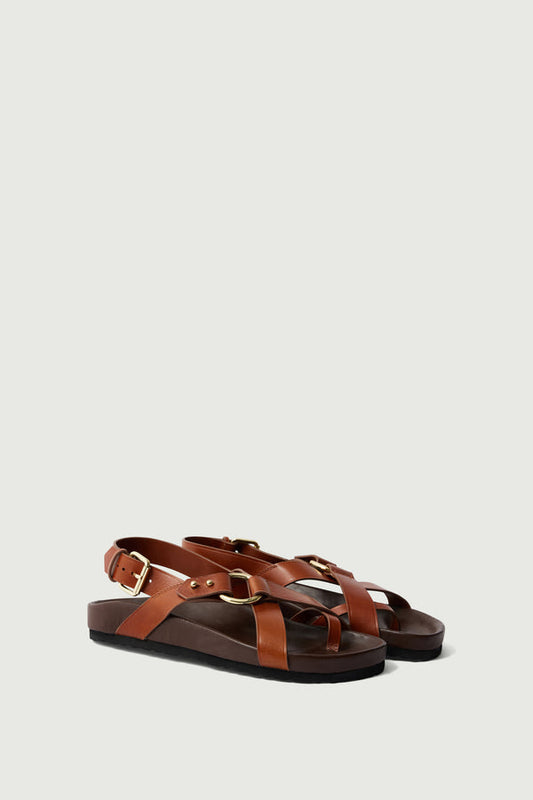 Soeur Mexico Sandals in Cognac