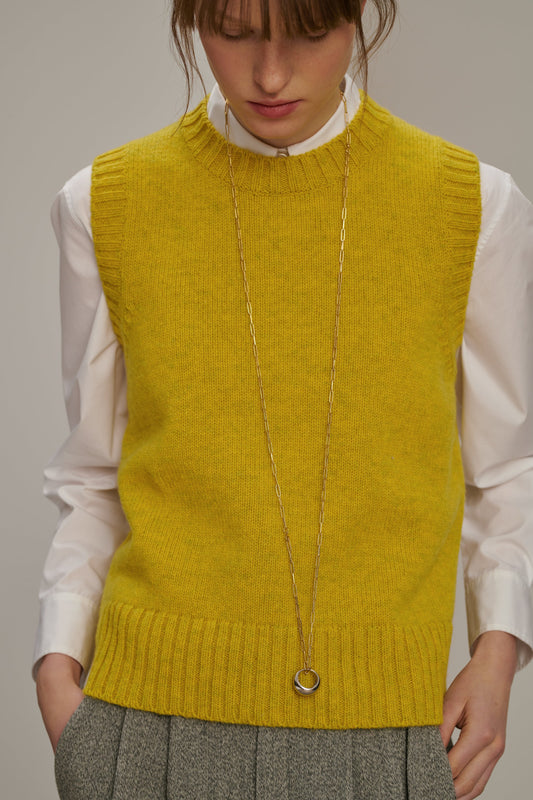 Soeur Namaste knit jumper in yellow at Edito Boutique