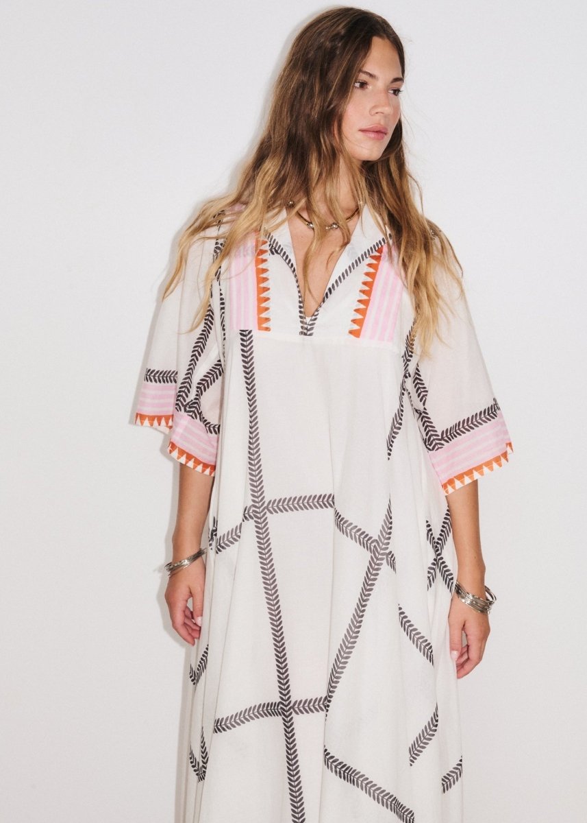 Solene Maxi Dress in Ecru from STELLA FOREST at Edito boutique