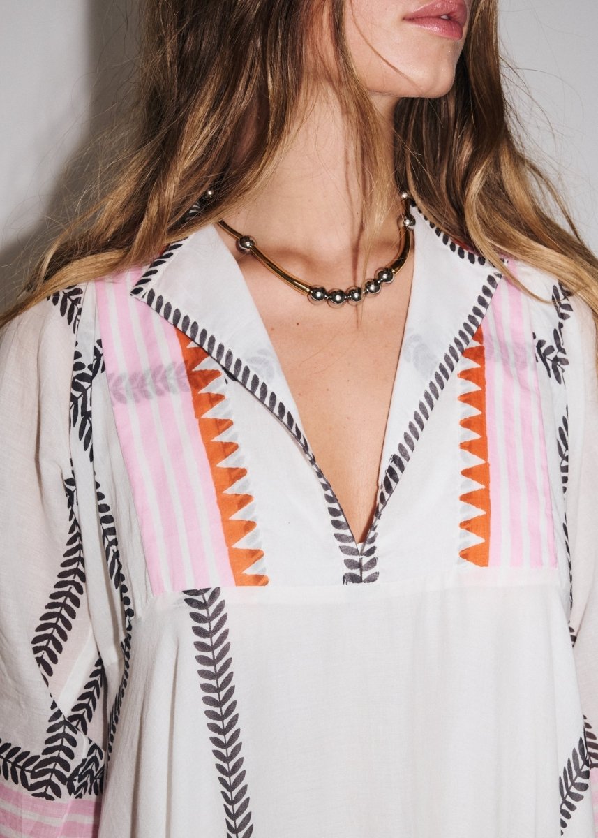 Solene Maxi Dress in Ecru from STELLA FOREST at Edito boutique