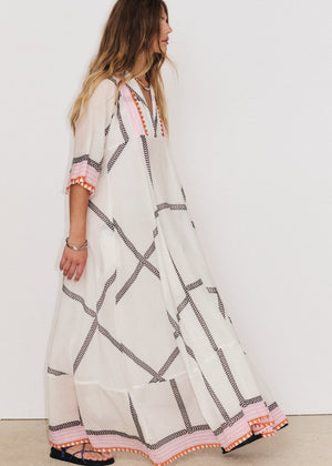 Solene Maxi Dress in Ecru from STELLA FOREST at Edito boutique